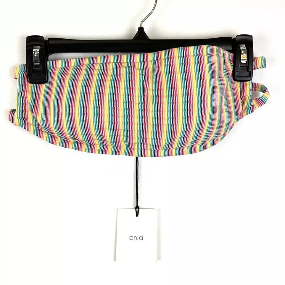 Onia Women’s Natalia Bandeau Bikini Top Size Large